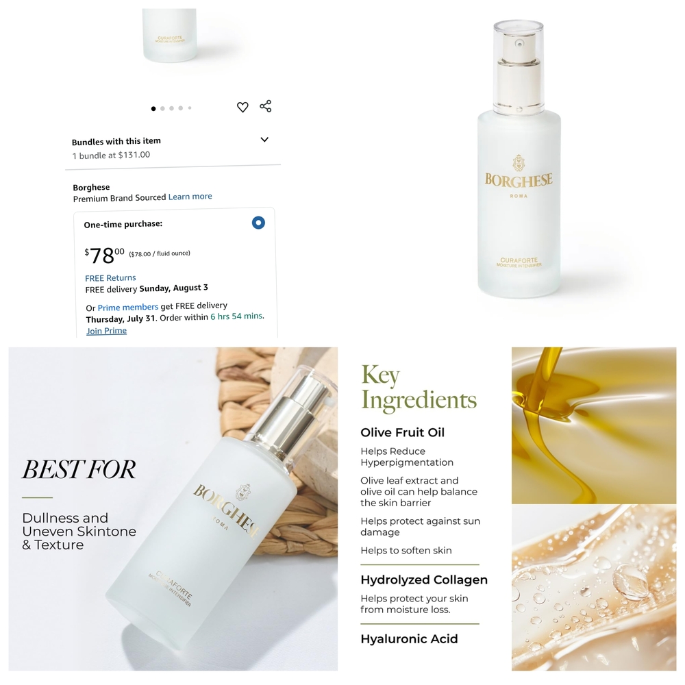 Borghese Curaforte Moisture Intensifier - Moisturizer Booster Serum